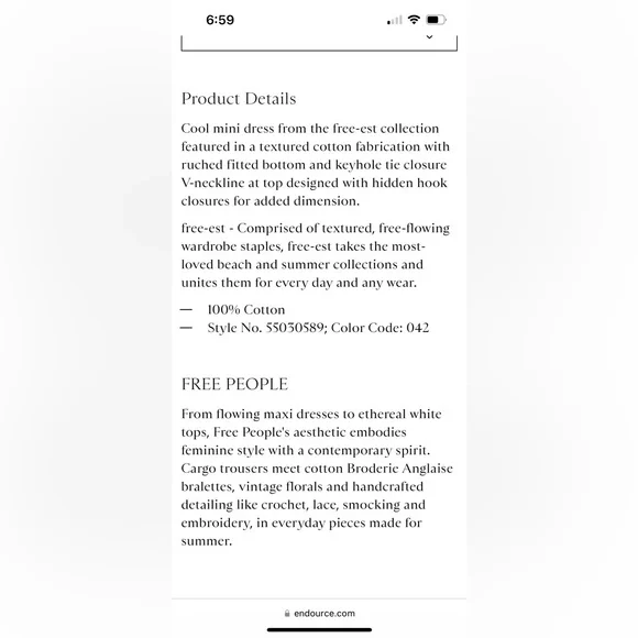 FREE‎ PEOPLE dress - Picture 11 of 11